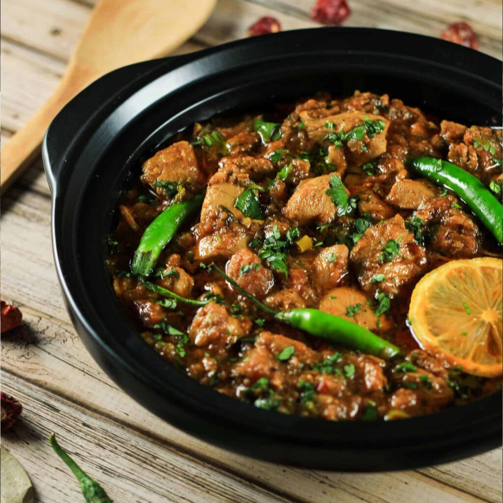 (SPECIAL) 2 PORTION OF CHICKEN KARHAI WITH BASMATI RICE
